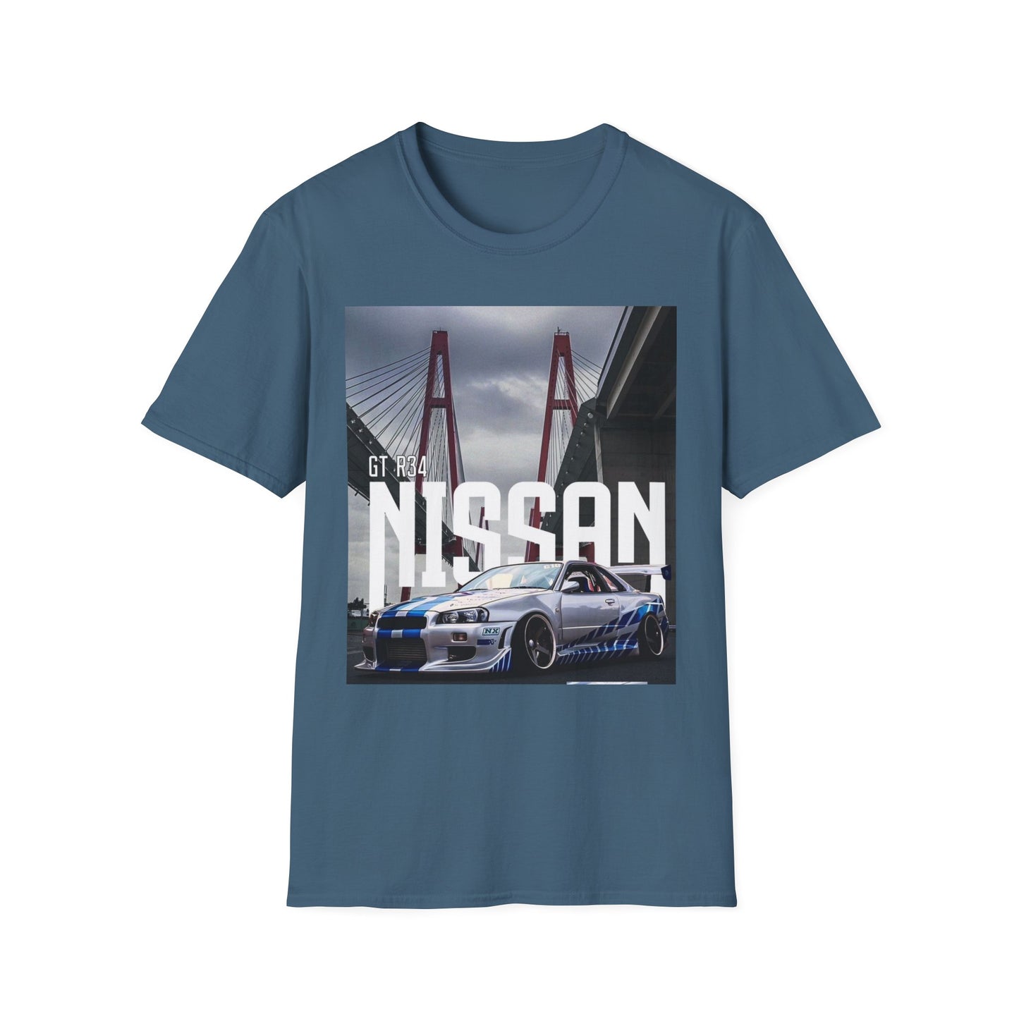 Nissan GT-R 34 Unisex Softstyle T-Shirt - Car Enthusiast Apparel