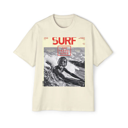 Surf Magazine Graphic Tee — "Surf: The Wave Issue" Vintage Beach Shirt