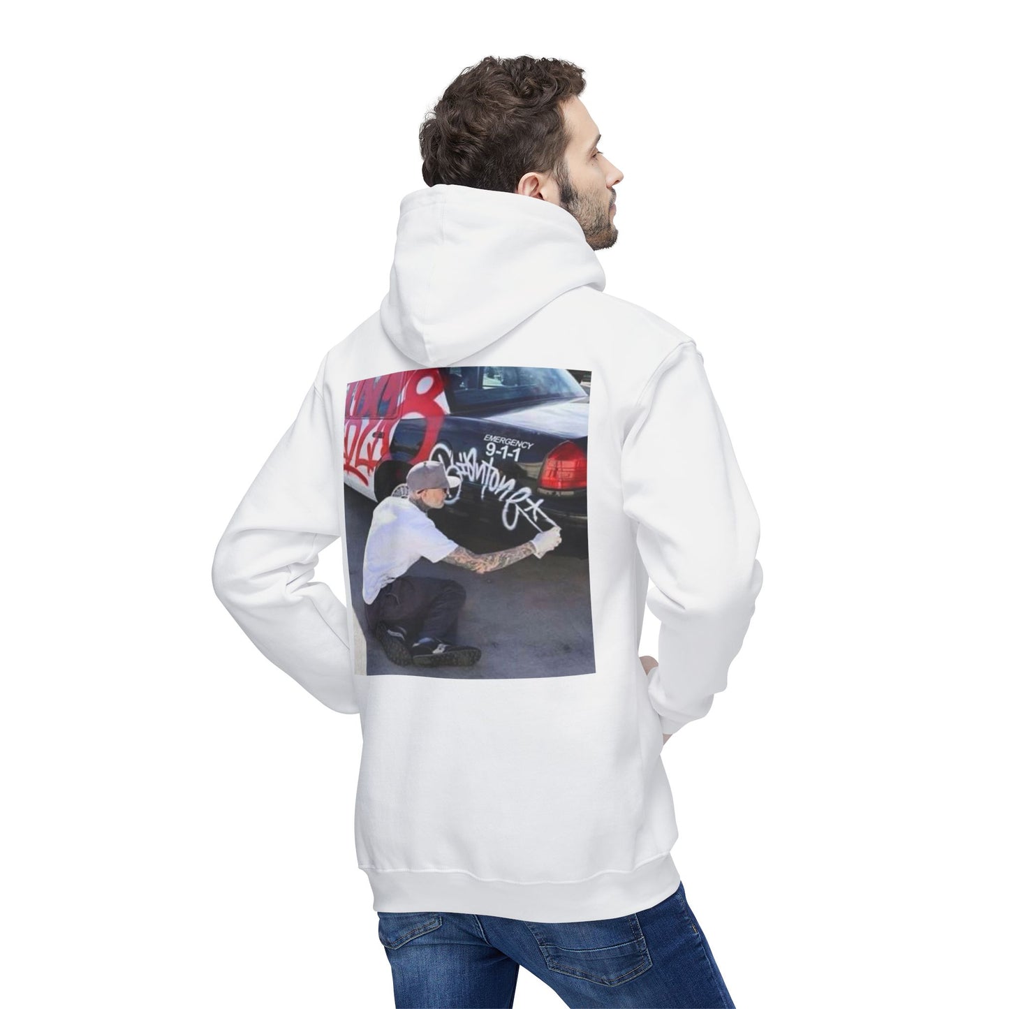 Urban Graffiti Unisex Hooded Sweatshirt - Street Art Inspired