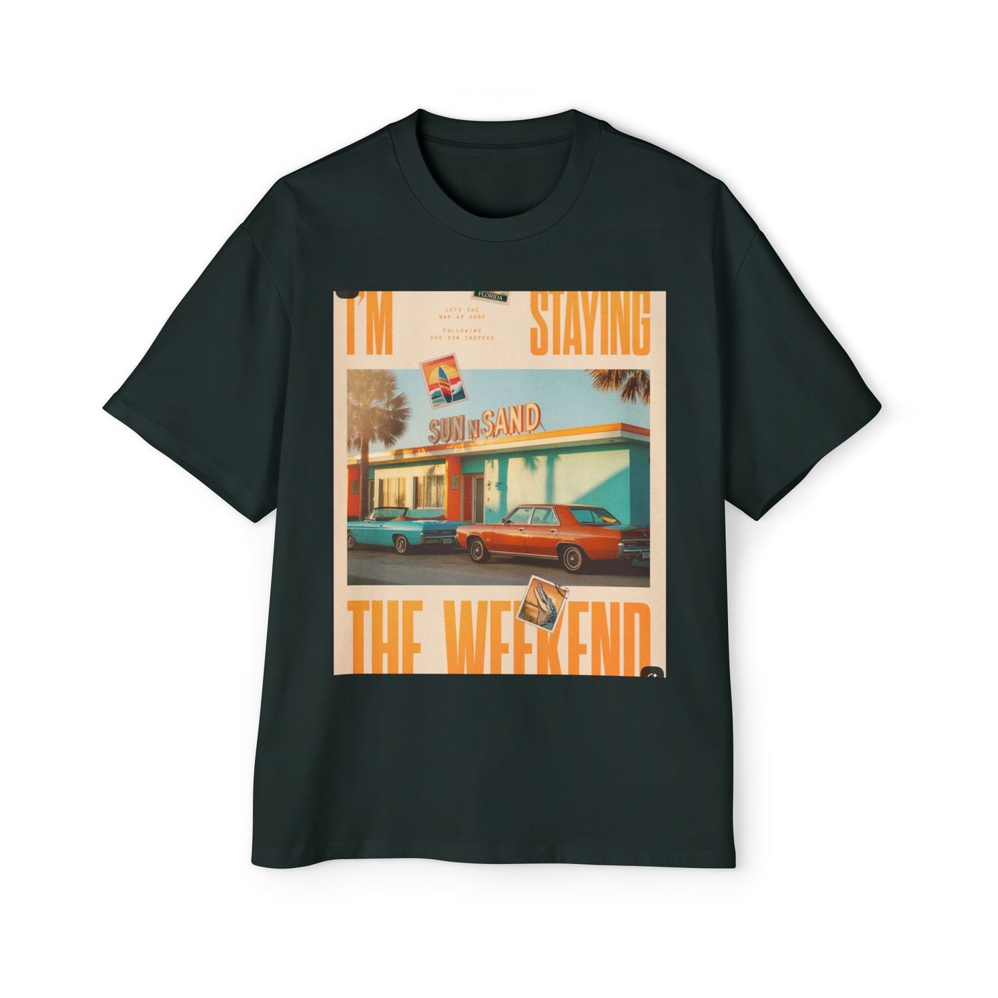 Weekend Vibes Tee — "I'm Staying the Weekend" Retro Diner Graphic T-Shirt