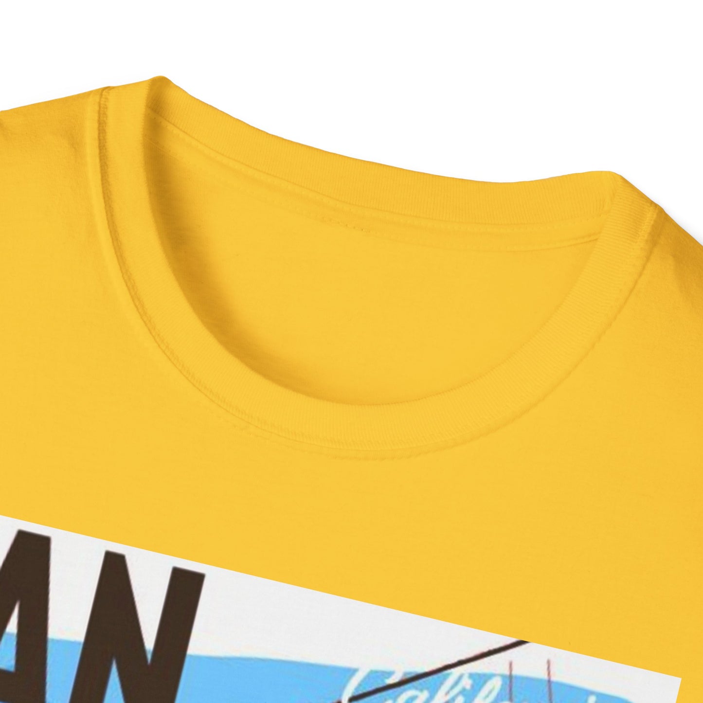 San Francisco Graphic Unisex Softstyle T-Shirt - California Vibe, Perfect for Beach Lovers