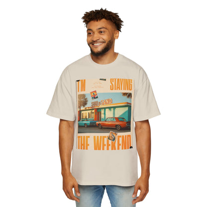 Weekend Vibes Tee — "I'm Staying the Weekend" Retro Diner Graphic T-Shirt