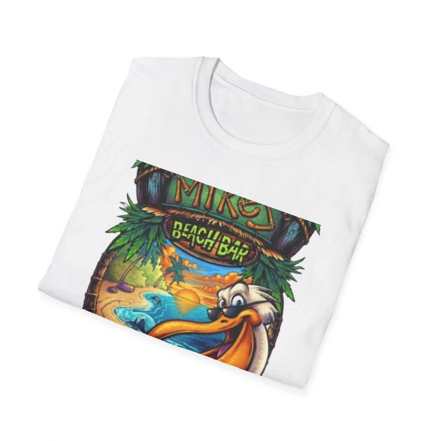 Beach Bar Vibes Unisex Softstyle T-Shirt - Perfect for Summer Fun and Relaxation