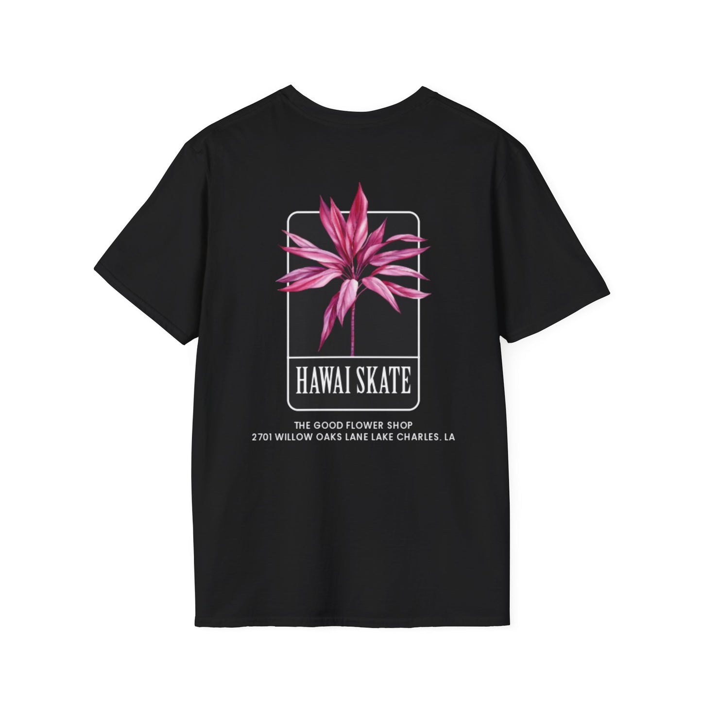 Hawaii Skate Floral Unisex T-Shirt - Relaxed Fit Graphic Tee