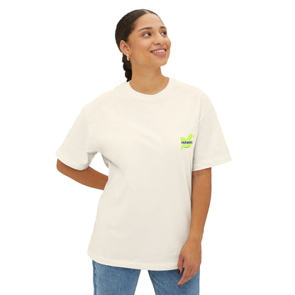 Hawaii Flamingo Graphic Tee - Unisex Oversized Boxy T-Shirt for Casual Wear