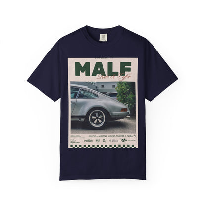 Vintage Porsche Photo Tee — "MALF Live to Ride" Graphic T-Shirt