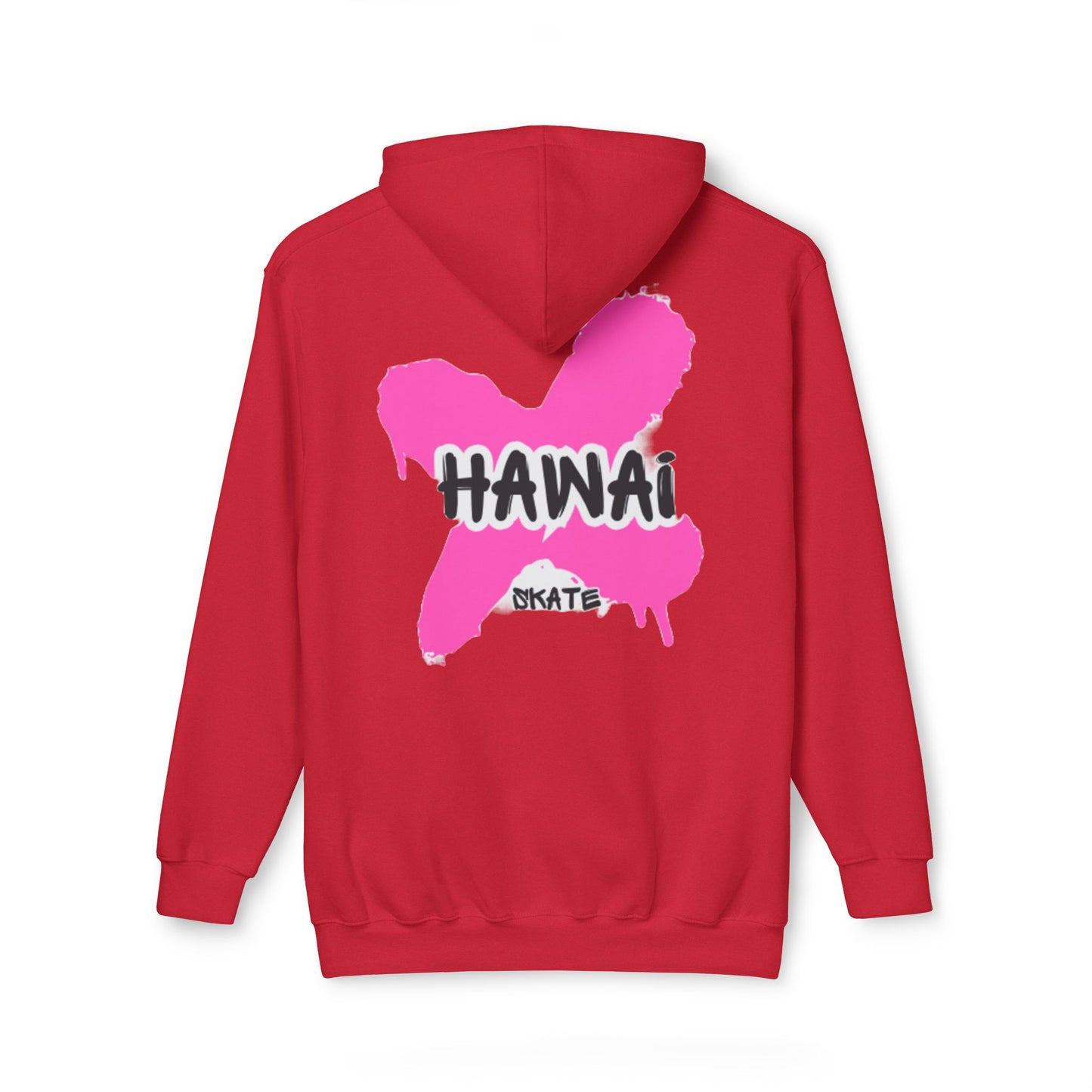 Unisex Hooded Sweatshirt - Vibrant Hawaii Skate Design