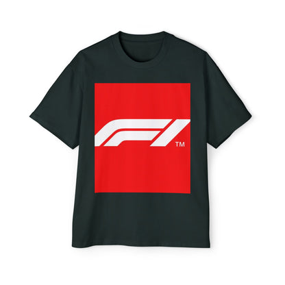 Racing Graphic Tee — Bold Red F1 Logo Shirt