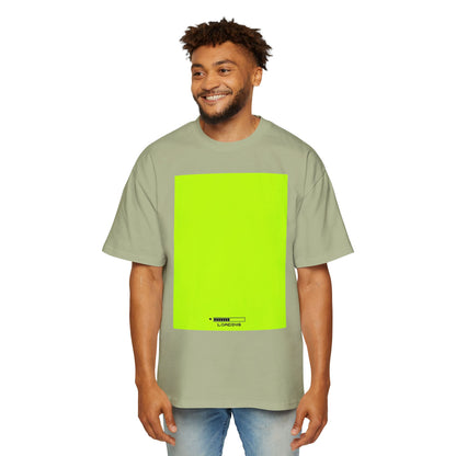 Oversized Tee — Neon Green Minimal Graphic "SUMMER LOVEDAY"