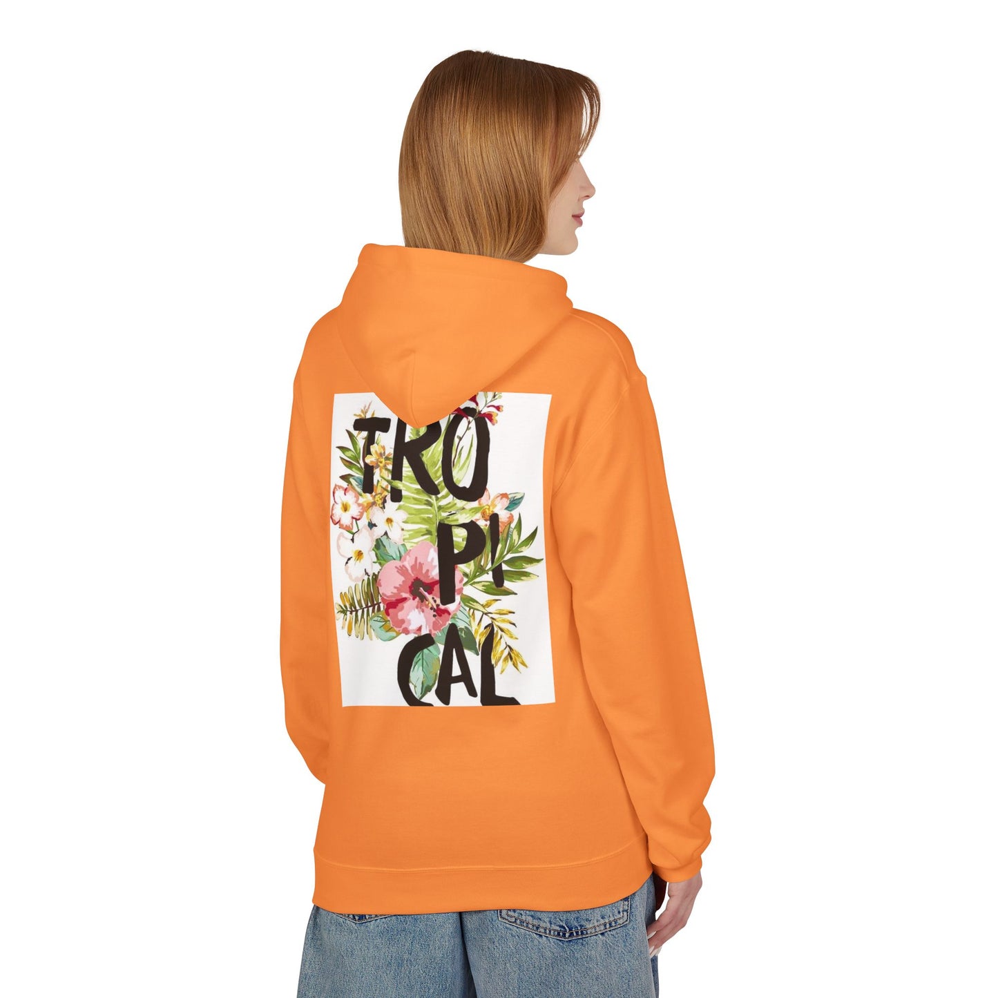 Tropical Floral Hoodie for Summer Vibes | Unisex Softstyle Fleece