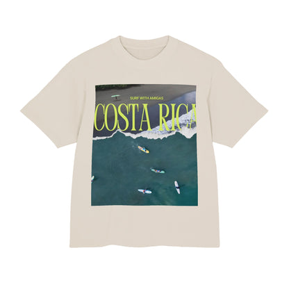Costa Rica Surf Tee — Aerial Surfboard Photo Graphic T-Shirt