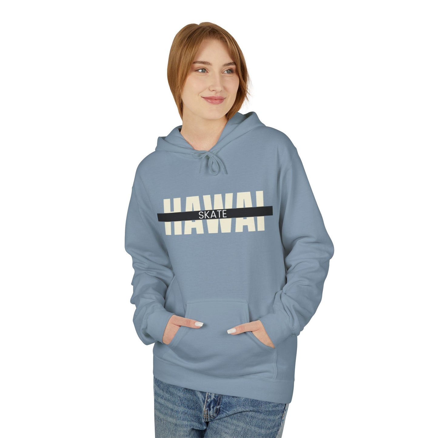 Happy Vibes Unisex Fleece Hoodie - Smiley Face Design