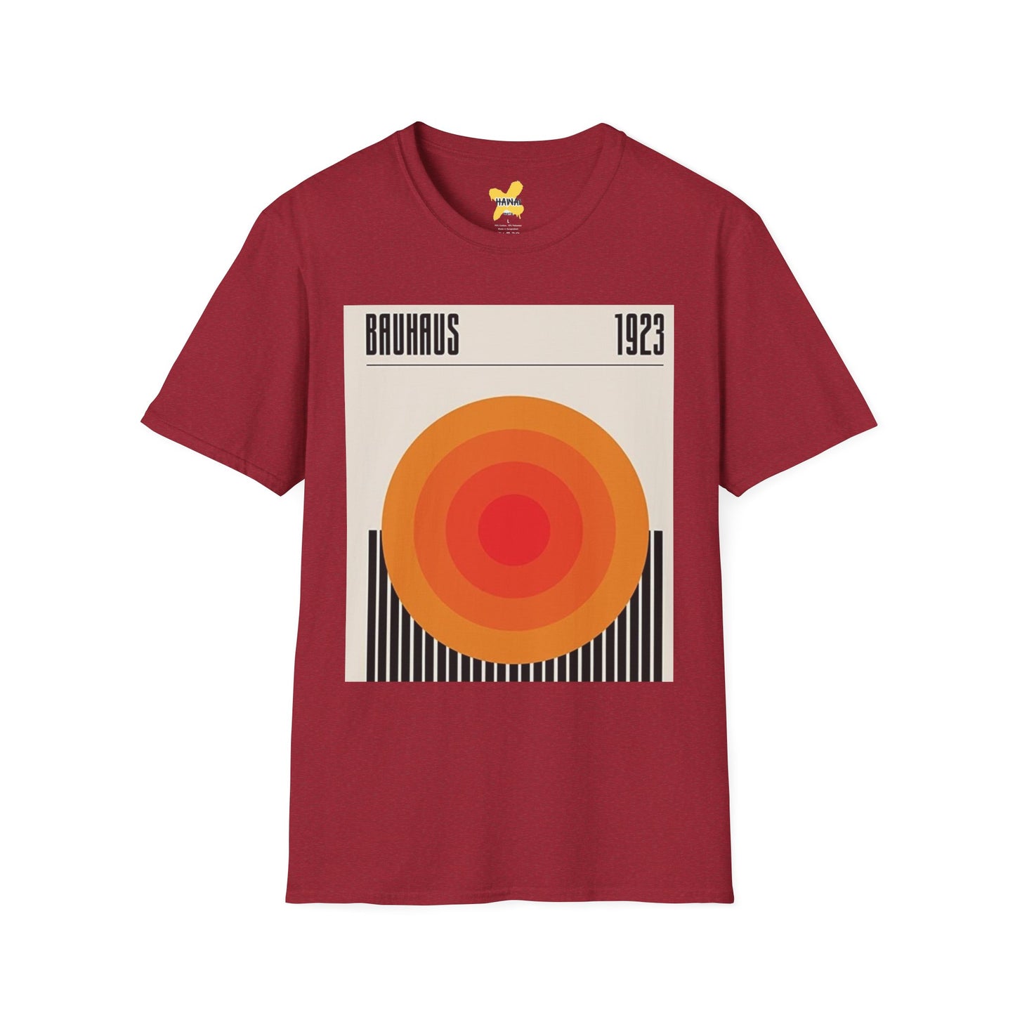 Retro Bauhaus 1923 Unisex Softstyle T-Shirt - Vintage Graphic Tee