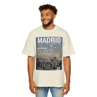 Madrid Graphic Tee — Vintage City Weather Poster T‑Shirt