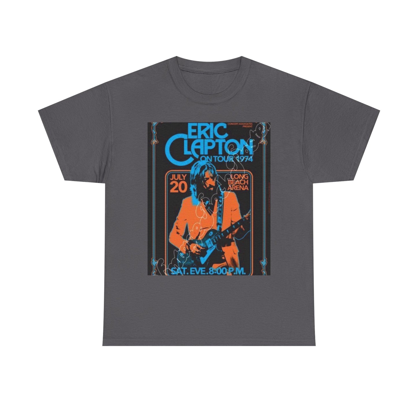 Eric Clapton Vintage Concert Tee, Music Lover Gift, 70s Tour T-Shirt, Rock and Roll Apparel, Retro Graphic Tee, Unisex Style