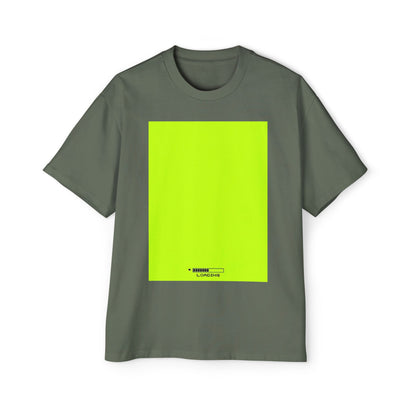 Oversized Tee — Neon Green Minimal Graphic "SUMMER LOVEDAY"