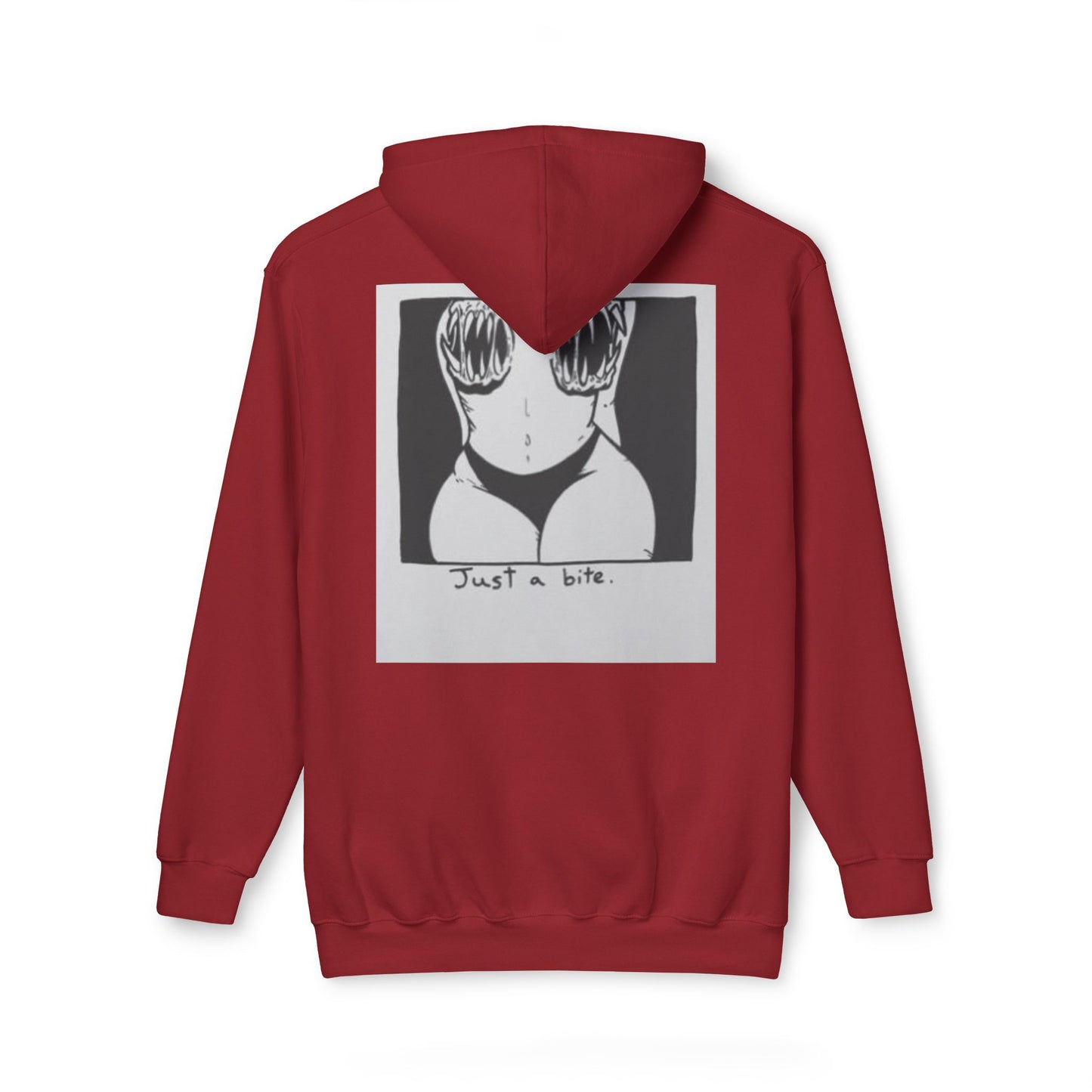 Unisex Hooded Sweatshirt with 'Just a Bite' Design - Casual Comfort for Every Occasion