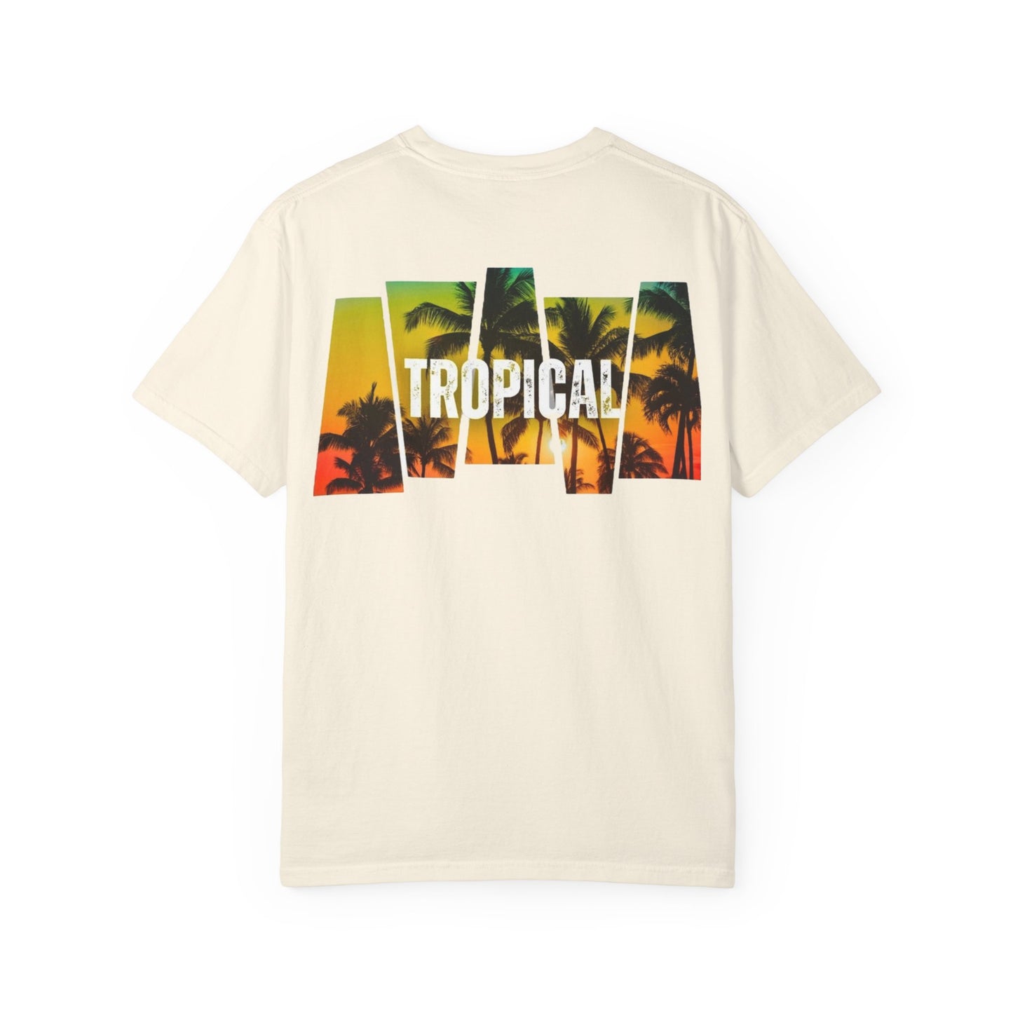 Tropical Vibes Unisex Garment-Dyed T-shirt