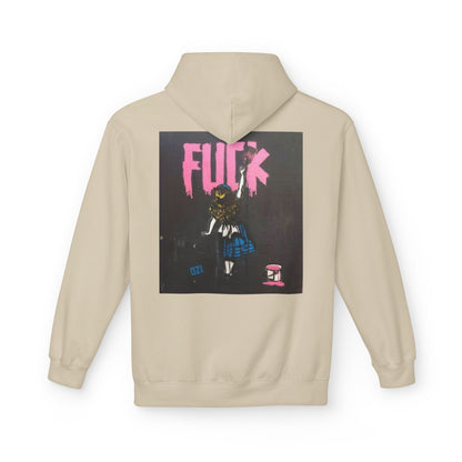 Street Art Inspired Unisex Fleece Hoodie - Bold Design for Creative Souls
