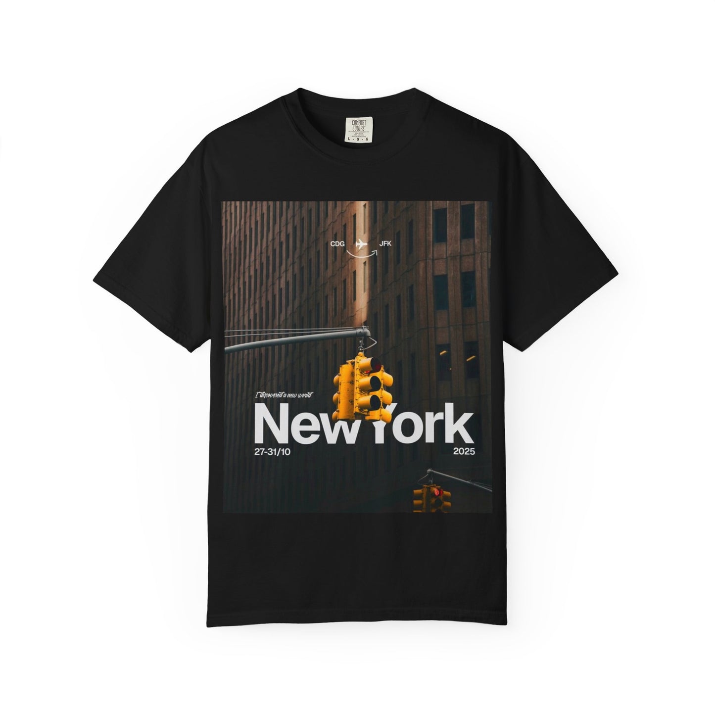 New York City Traffic Light Photo T‑Shirt — Urban Streetwear Tee