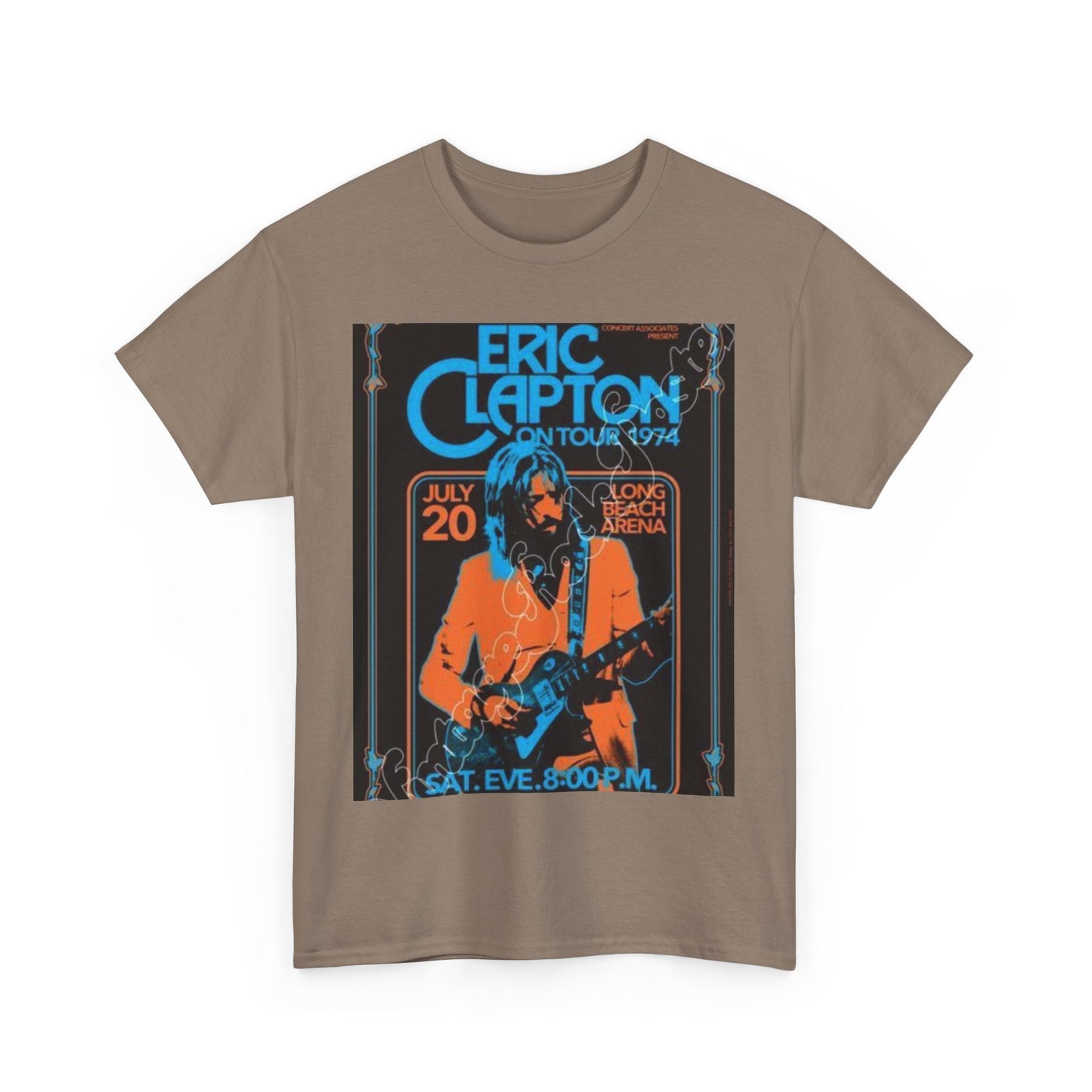 Eric Clapton Vintage Concert Tee, Music Lover Gift, 70s Tour T-Shirt, Rock and Roll Apparel, Retro Graphic Tee, Unisex Style