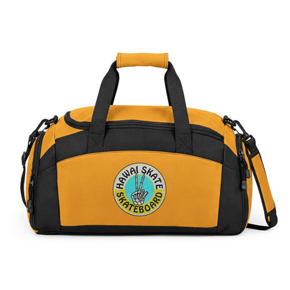 Skateboard Patch Gym Bag — Hawaiian Skateboard Travel Duffel