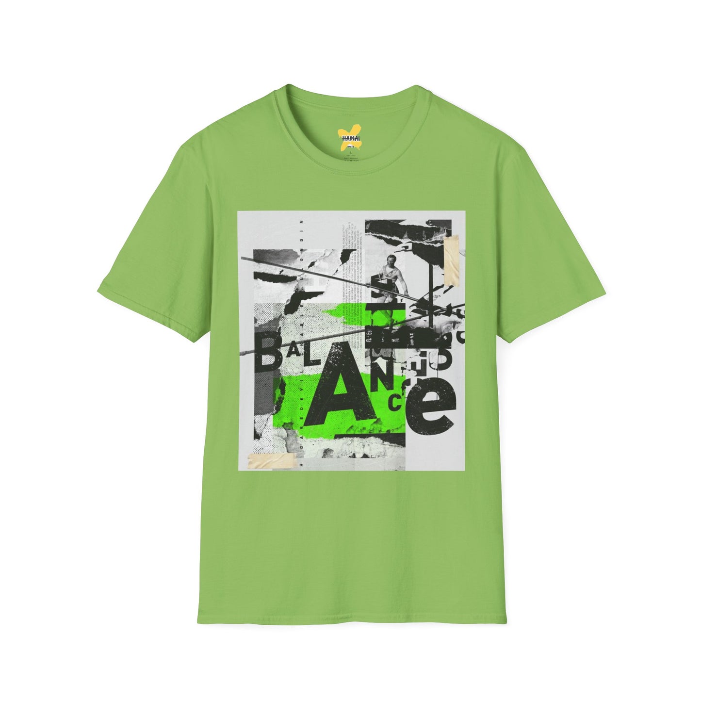 Retro Graphic Tee - Balance Art Design for Casual Style