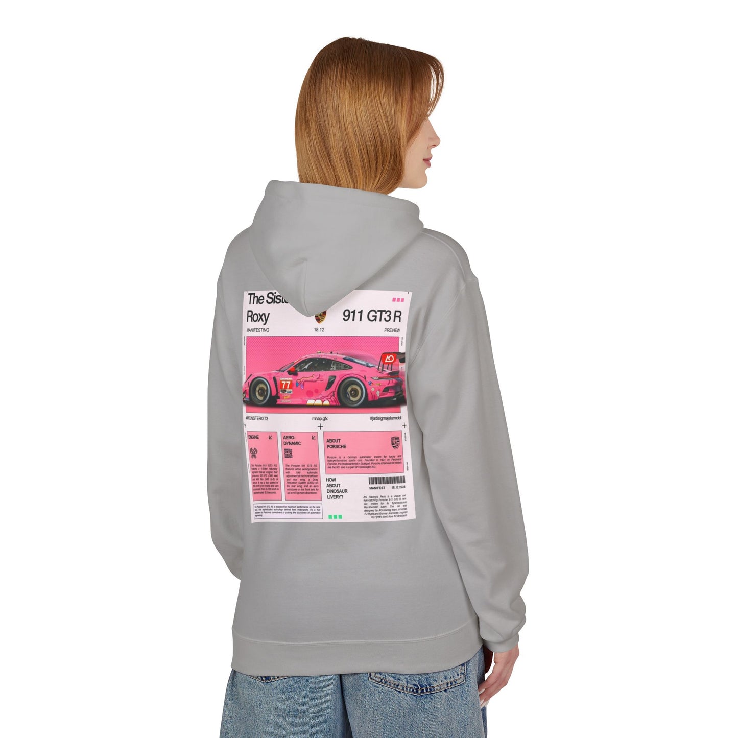 Racing-Inspired Unisex Fleece Hoodie - The Sister Roxy Design