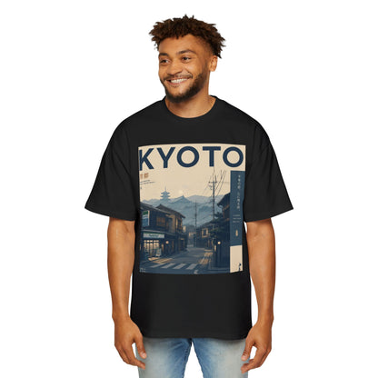 Kyoto Vintage Travel Tee — Japanese Street Scene Graphic T-Shirt