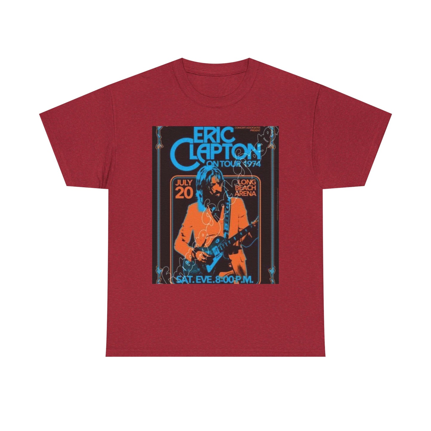 Eric Clapton Vintage Concert Tee, Music Lover Gift, 70s Tour T-Shirt, Rock and Roll Apparel, Retro Graphic Tee, Unisex Style