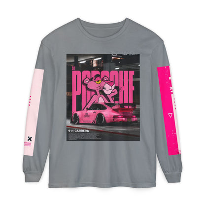 Pink Panther Porsche Long Sleeve T-Shirt