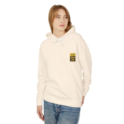 Unisex Zombie Zone Hooded Sweatshirt - Danger Sign Design
