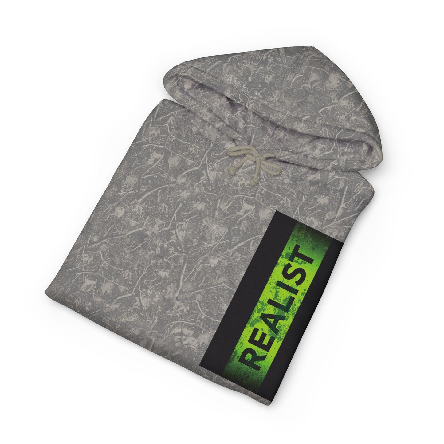 Realist Ghost Hoodie — Neon Yellow Graphic Pullover