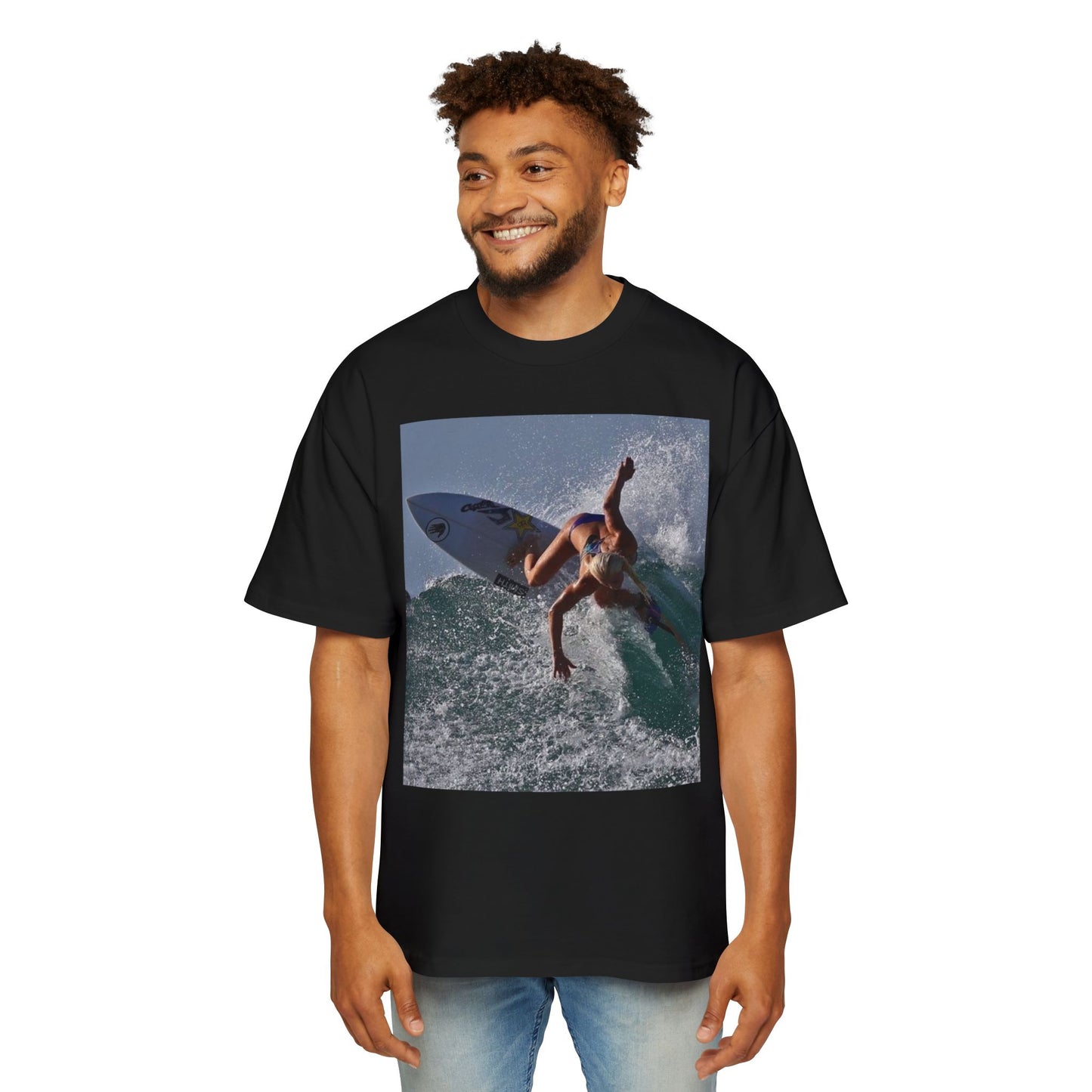 Surf Photo T-Shirt — Men’s Oversized Surfing Tee