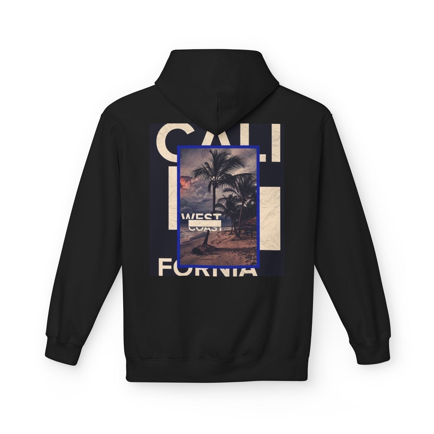 California Vibes Fleece Hoodie, Cozy Unisex Sweatshirt, Perfect for Beach Days, Gift for Travel Lovers, Casual Streetwear