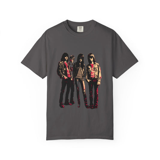 Rock Band Graphic Unisex Garment-Dyed T-Shirt