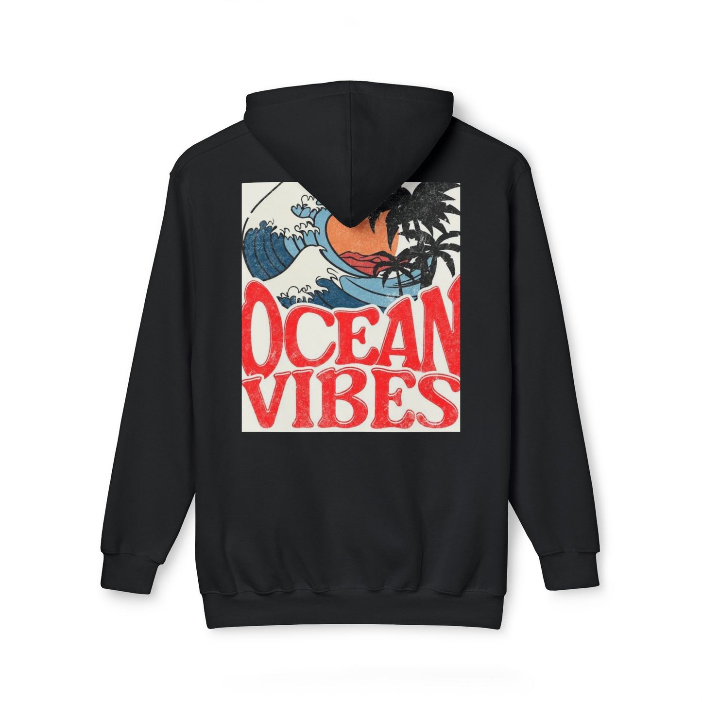 Ocean Vibes Unisex Hooded Sweatshirt | Casual Beachwear for Relaxed Days