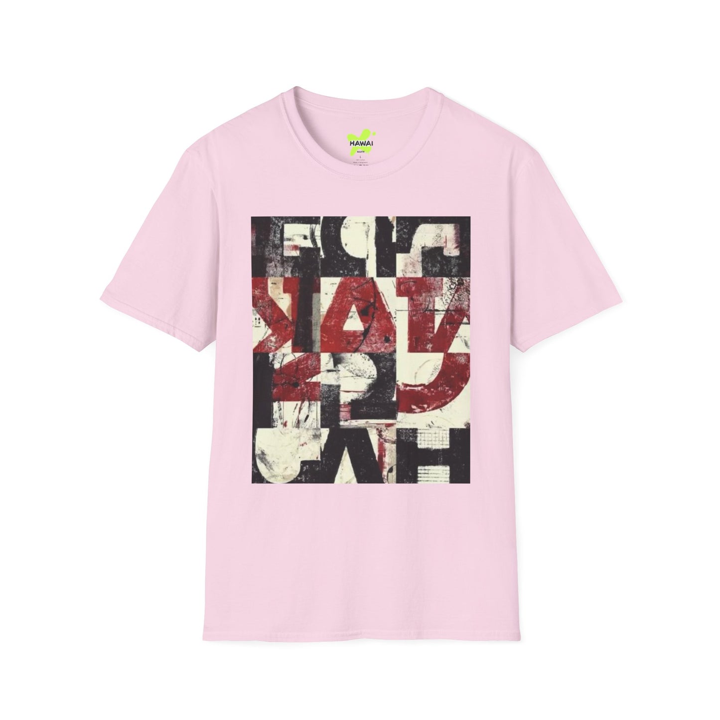 Artistic Unisex Softstyle T-Shirt - Modern Abstract Design