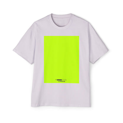 Oversized Tee — Neon Green Minimal Graphic "SUMMER LOVEDAY"