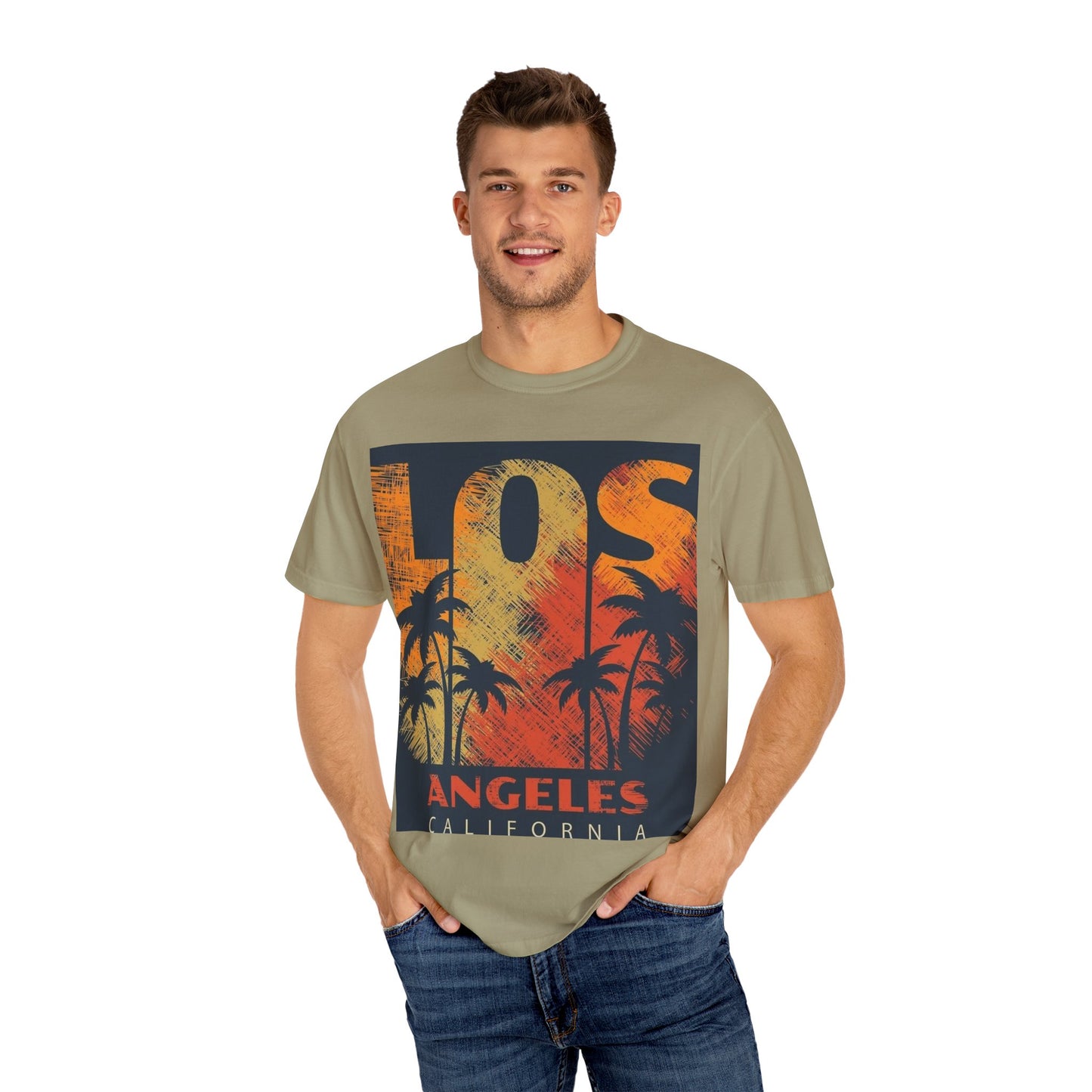 Los Angeles Sunset T-Shirt | Unisex Garment-Dyed Tee
