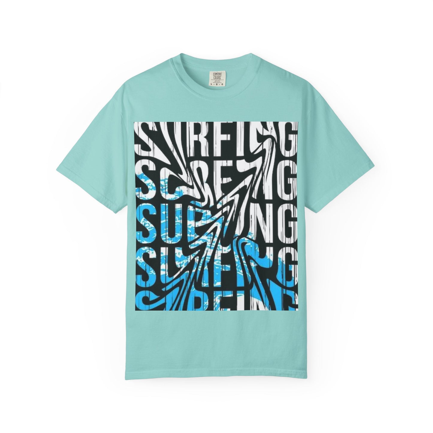 Wave Surfing Unisex Garment-Dyed T-Shirt | Casual Beachwear, Summer Style, Surfing Gift, Graphic Tee, Coastal Vibes