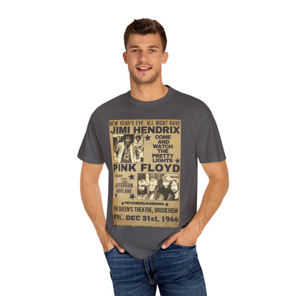 Retro Band Concert T-Shirt - Jimi Hendrix & Pink Floyd Tribute