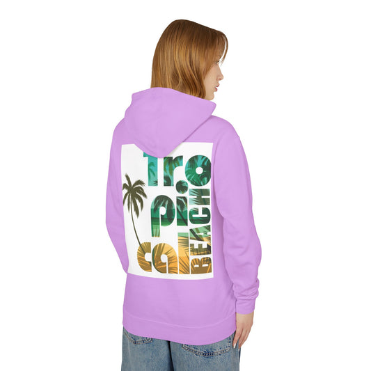 Tropical Beach Vibes Lightweight Unisex Hoodie