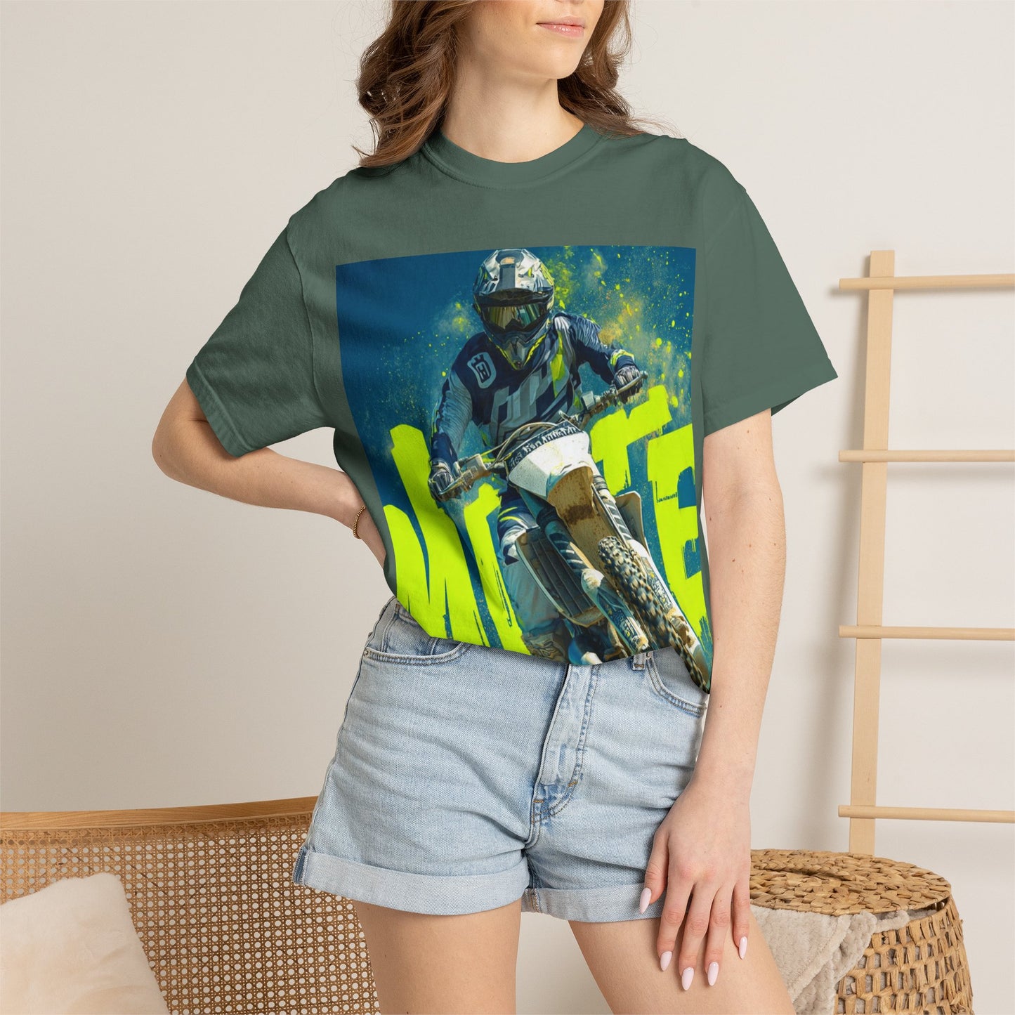 Motocross Dirt Bike Rider T‑Shirt — Extreme Off‑Road Racing Tee