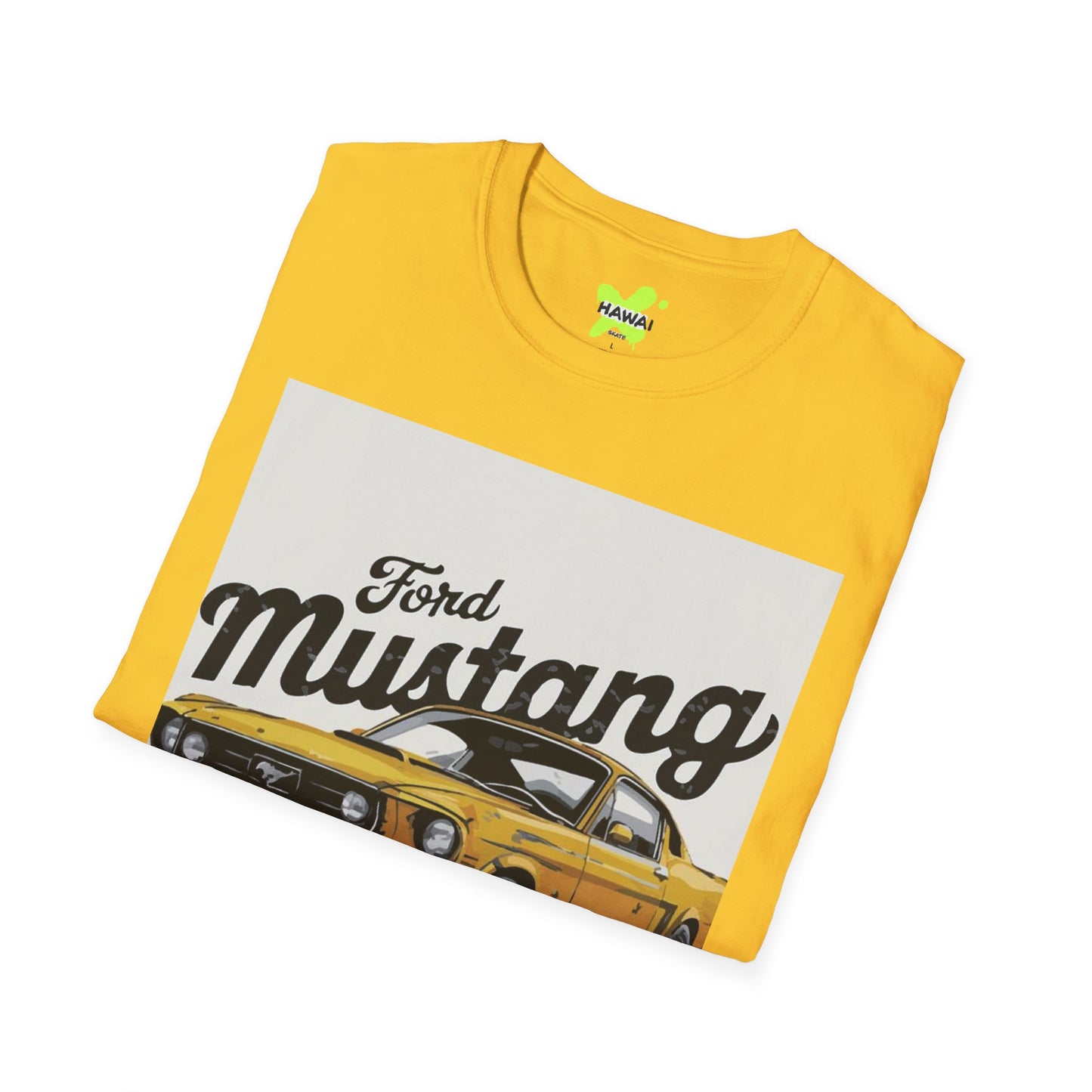 Vintage Ford Mustang Unisex Softstyle T-Shirt - Classic Car Lover Tee