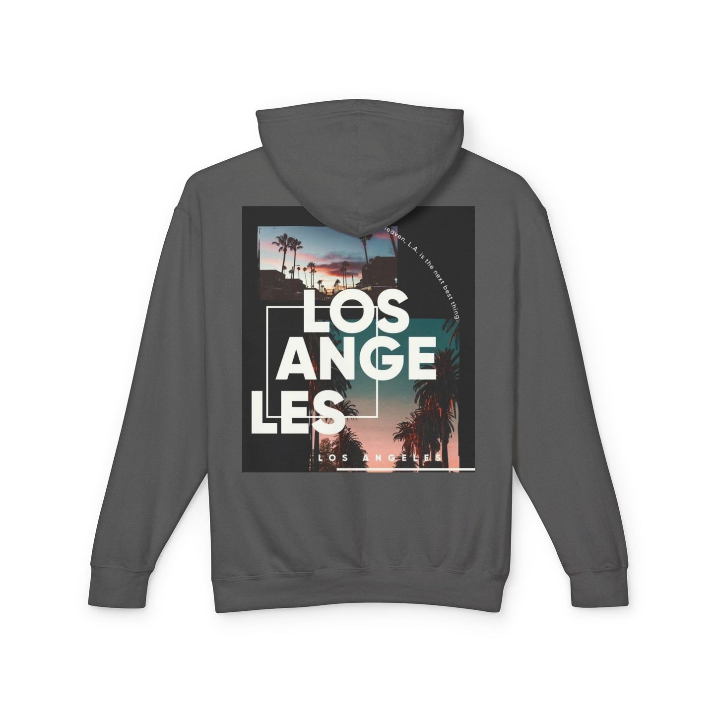 Unisex Los Angeles Vintage Hooded Sweatshirt, Lightweight Casual Hoodie, Travel Souvenir, Summer Wardrobe Essential, Gift for Him/Her