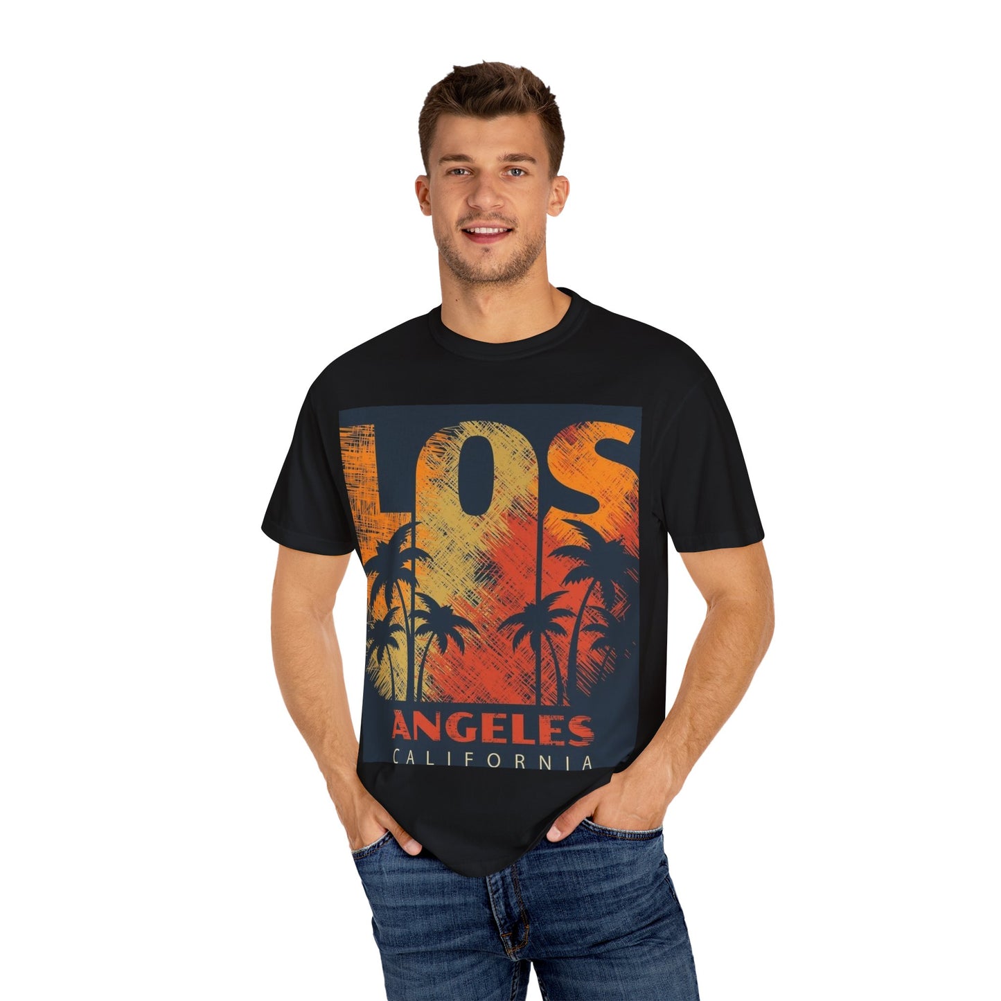 Los Angeles Sunset T-Shirt | Unisex Garment-Dyed Tee