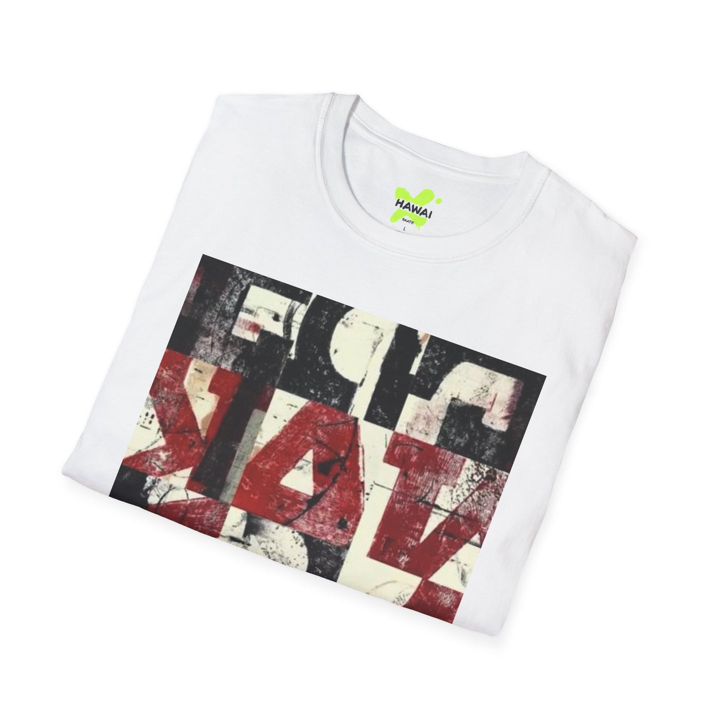 Artistic Unisex Softstyle T-Shirt - Modern Abstract Design