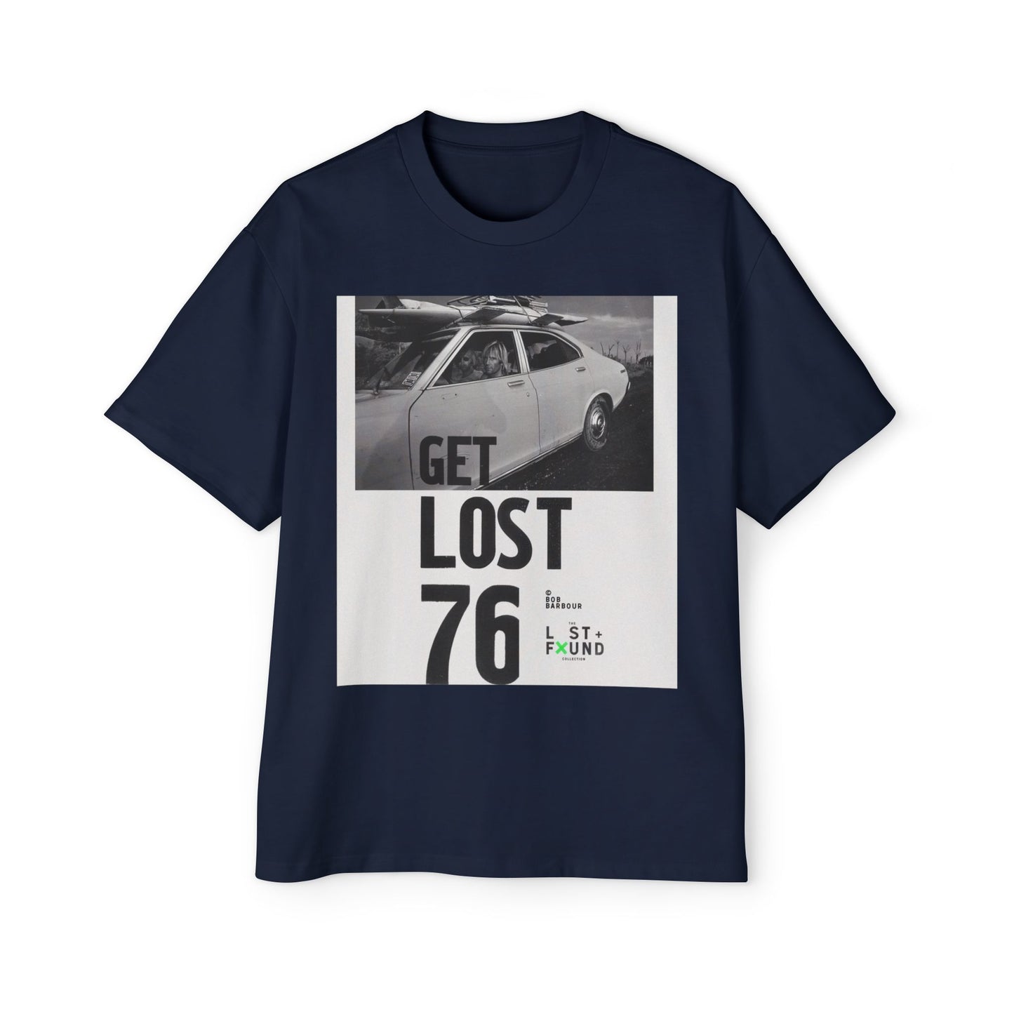 Get Lost 76 Tee — Vintage Car Graphic Oversized T‑Shirt
