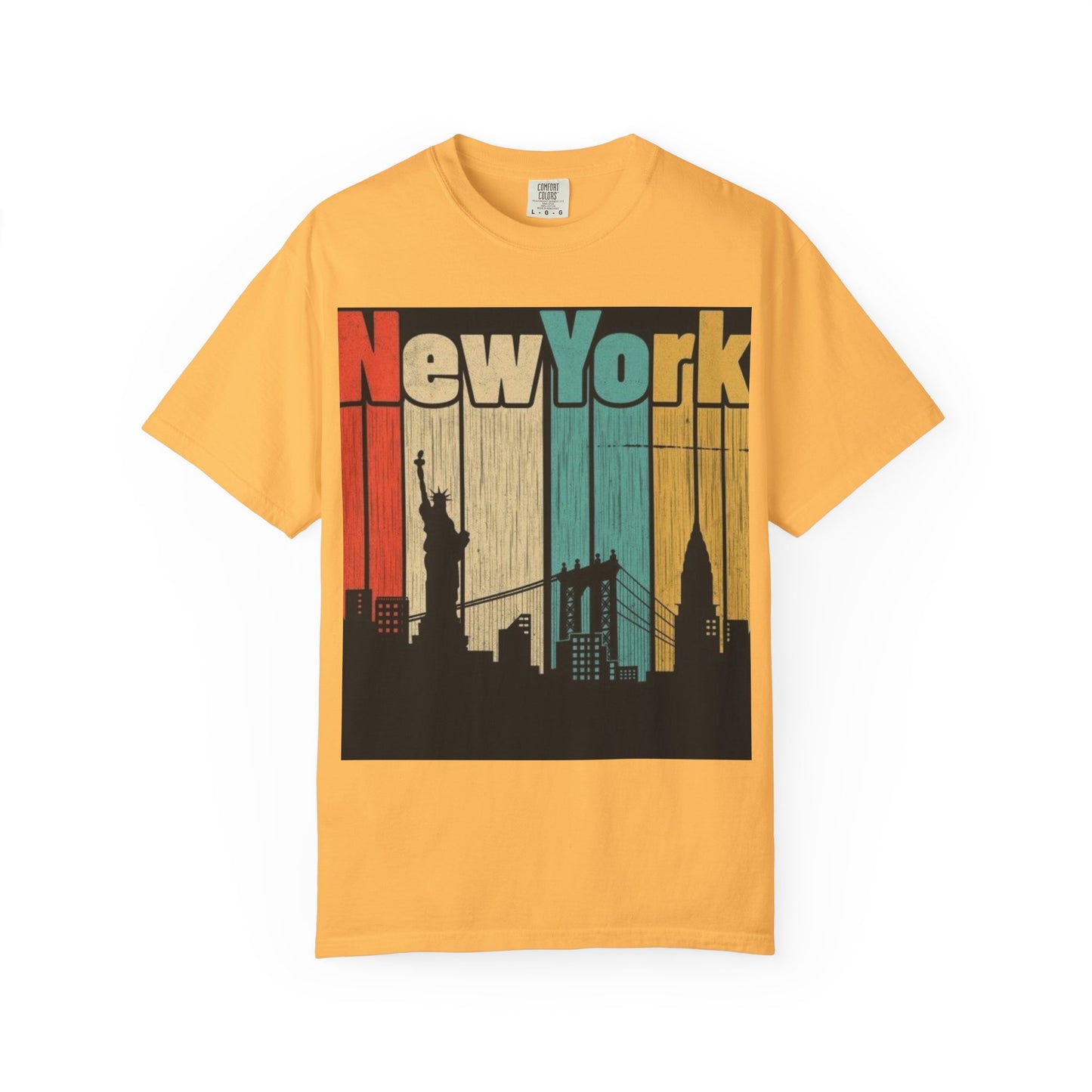 New York Skyline Graphic Tee | Unisex Vintage T-Shirt | Perfect for Travelers, Souvenir, NYC Lovers, Casual Wear, Gifts